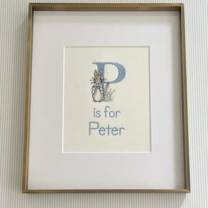 Peter Rabbit Letter Name Wall Art - Etsy