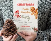 Christmas Cookie Decorating Party Invitation: Editable Template (Canva)