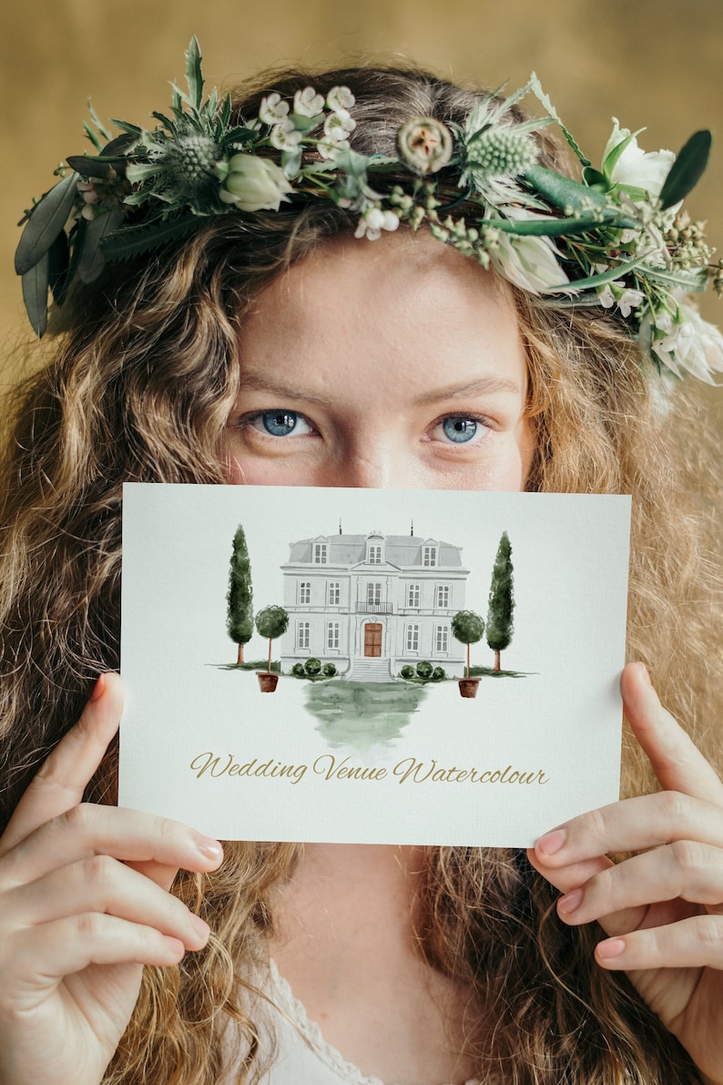 wedding venue watercolor