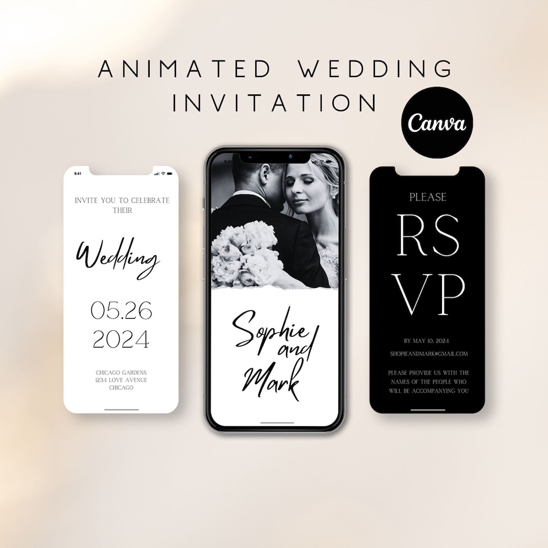 Wedding Video Invitation Template Editable Invitation Video Invite Wedding Video Invitation Template Editable Invitation Video Invite