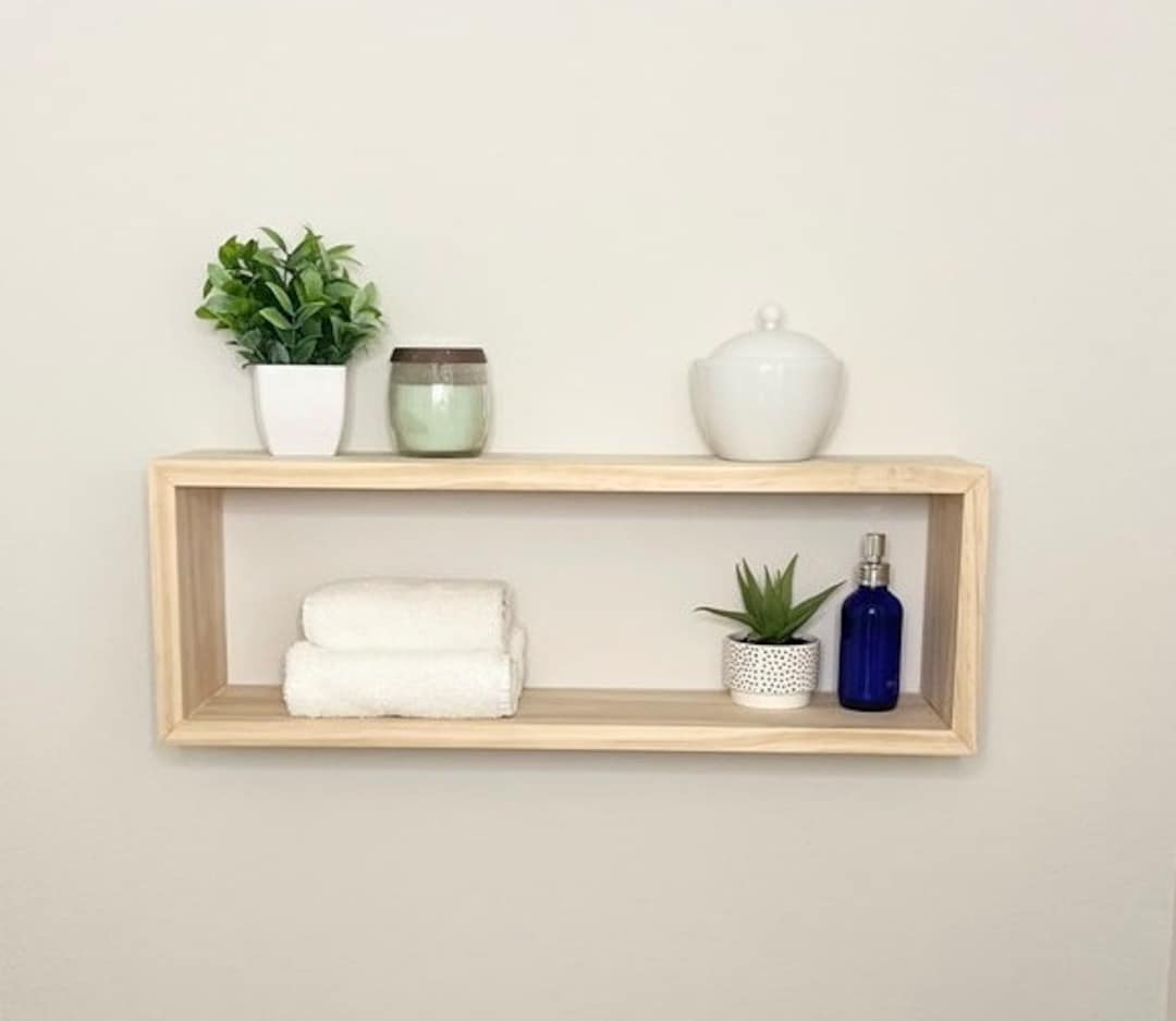 Floating Box Shelf // Floating Shelf Etsy