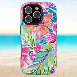 Waikiki Case for iPhone | Vibrant and Tropical Phone Case | iPhone Models 16, 15, 14, 13, 12, 11, X, Xr, Xs, 8, 7,  Pro, Pro Max, Mini, Plus