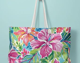 Borsa tote Waikiki Weekender / Perfetta per la tua prossima avventura / Borsa da spiaggia / Borsa da lavoro / Bagaglio / Viaggio / Borsa da barca / Borsa da piscina / Borsa tote per le vacanze