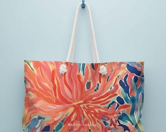 Borsa tote Key Biscayne Weekender / Perfetta per la tua prossima avventura / Borsa da spiaggia / Borsa da lavoro / Bagaglio / Viaggio / Borsa da barca / Borsa da piscina
