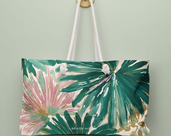 Borsa tote West Palm Weekender / Atmosfere tropicali per la spiaggia, la barca, la piscina e le vacanze