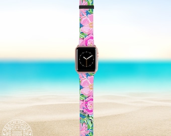 Madeira Watch Band / Banda vibrante y tropical / Cuero sintético vegano / 38-41 mm S/M 42-45 mm M/L / Serie 1, 2, 3, 4, 5, 6, 7, 8, 9, Ultra, SE