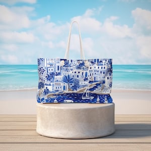 Santorini Weekender Tasche | Perfekt für dein nächstes Abenteuer | Strandtasche | See | Gepäck | Reise | Pooltasche | Boot Tasche | Urlaubstasche