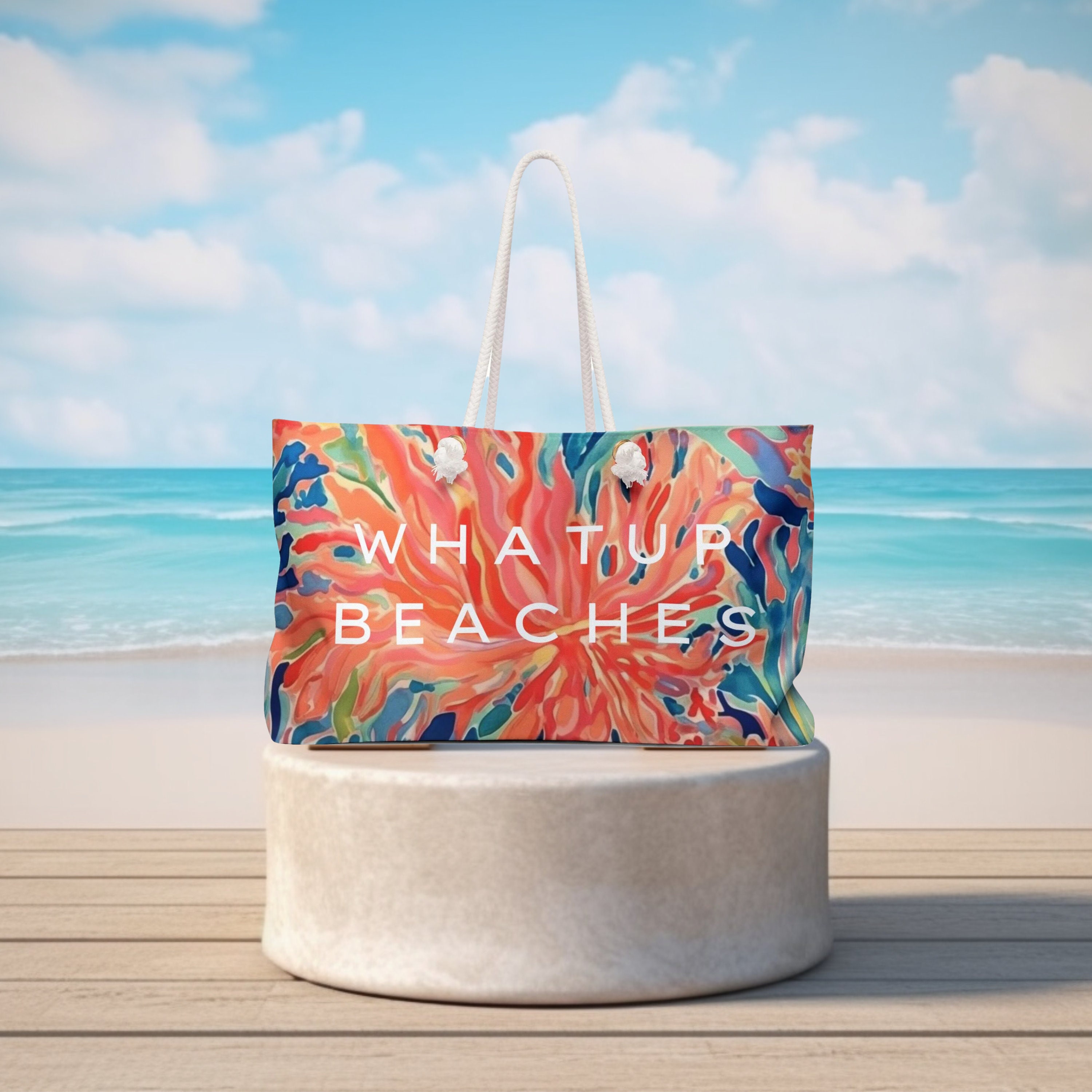 Key Biscayne Weekender Tote Bag Perfect for Your Next Adventure