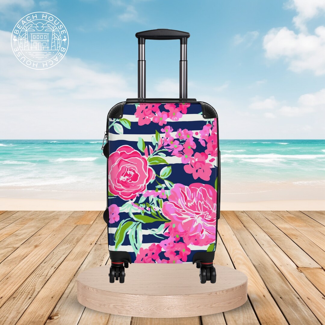 Hilton Head Suitcase Hard Side Luggage Roller Suitcase Etsy