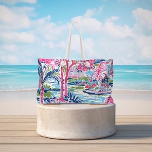 Amelia Weekender Tragetasche | Perfekt für dein nächstes Abenteuer | Strandtasche | Arbeitstasche | Gepäck | Reise | Boot Tasche | Pooltasche | Urlaubstasche