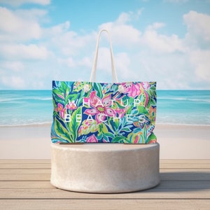 Fernandina Beach Weekender Tragetasche | Perfekt für dein nächstes Abenteuer | Strandtasche | Arbeitstasche | See Tasche | Reise | Boot Tasche | Pooltasche