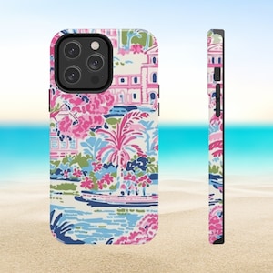 Amelia Case for iPhone | Vibrant and Tropical Phone Case | iPhone Models 15, 14, 13, 12, 11, X, Xr, Xs, 8, 7, Se, Pro, Pro Max, Mini, Plus