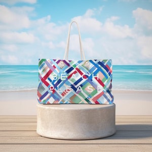 Bonita Beach Weekender Tragetasche | Perfekt für dein nächstes Abenteuer | Strandtasche | See Tasche | Gepäck | Reise | Urlaubstasche | Pooltasche
