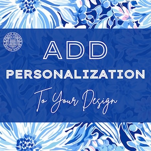 Add Custom Personalization to an Existing Design and Receive Mockup