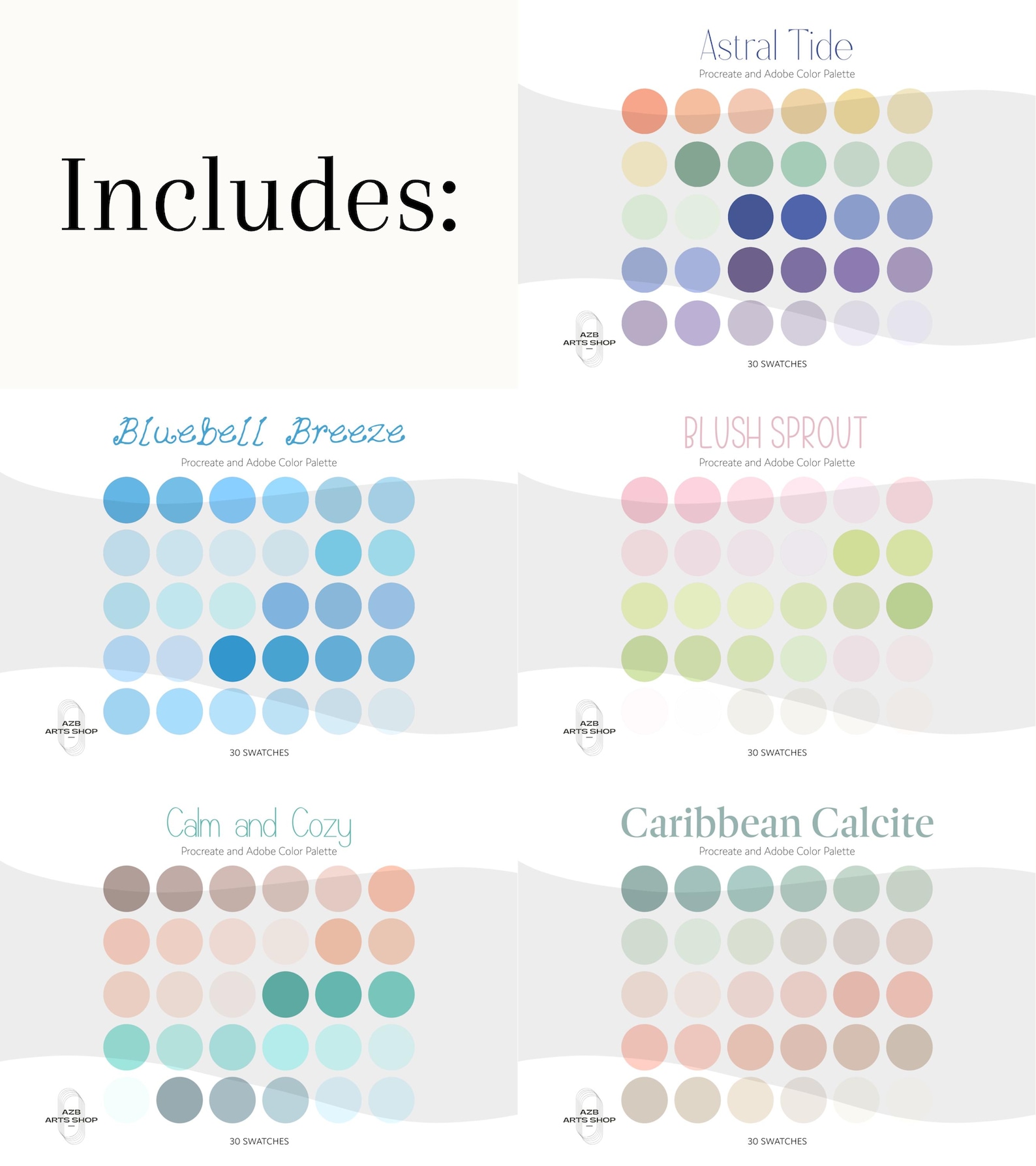 Pastel Soft Kawaii Cute Whimsical Color Palette Vault | 25 Aesthetic ...