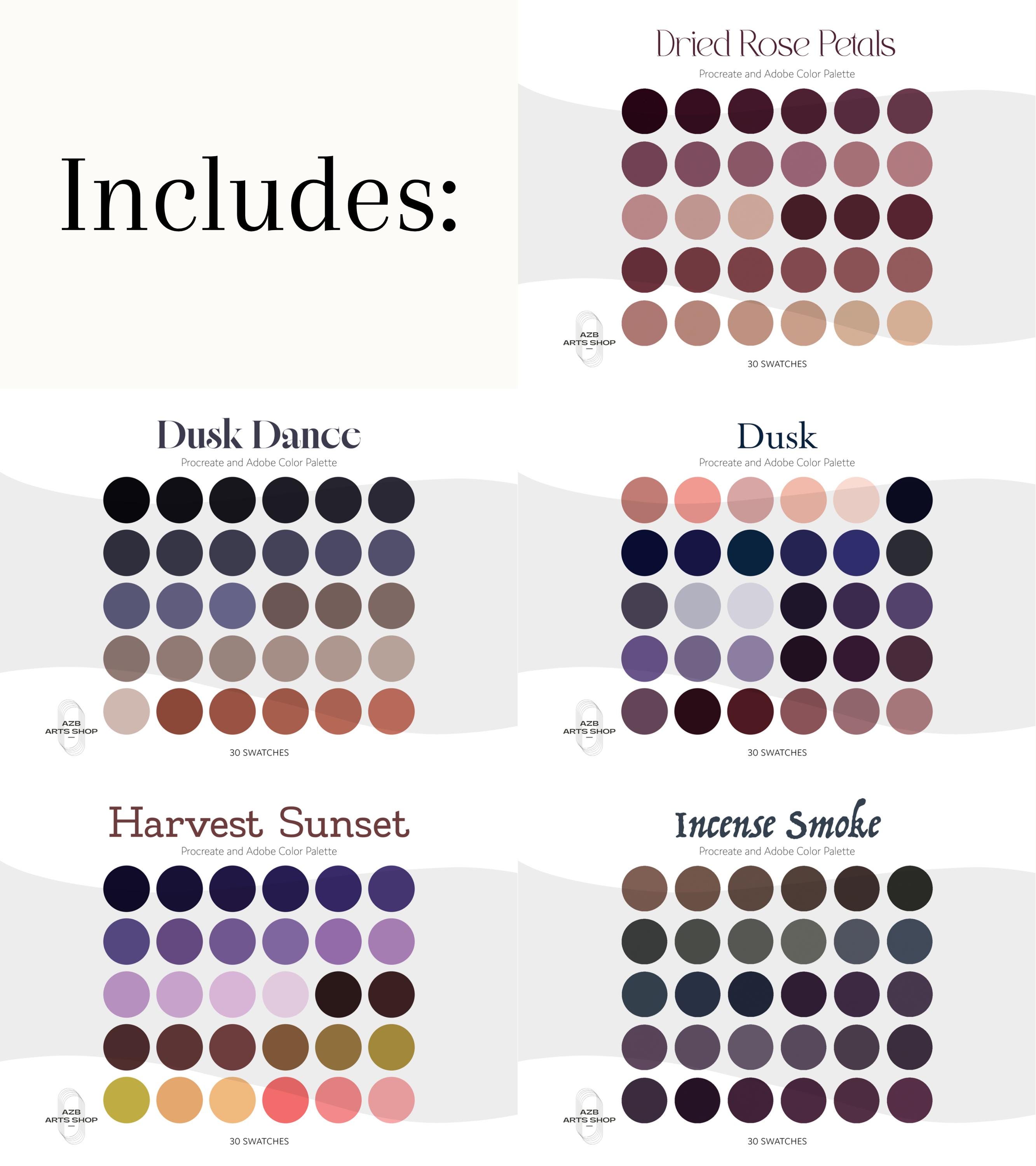Mistical Color Code Whimsigoth Witchy Moody Mystical Color Palette Vault | 25 Aesthetic ...