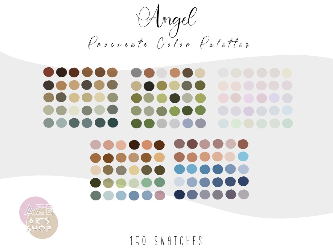 Angel Procreate Color Palette Bundle Angel Color Palette for - Etsy