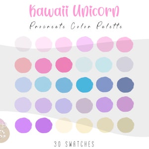 Kawaii Procreate Color Palette Bundle Cute Color Palette for - Etsy