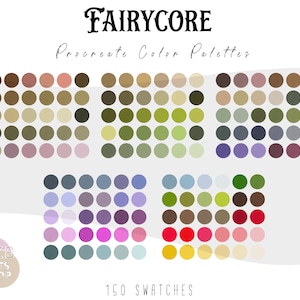 Fairycore Procreate Color Palette Bundle | Aesthetic Color Palette for Procreate | Procreate Swatches | iPad Procreate | Digital Download