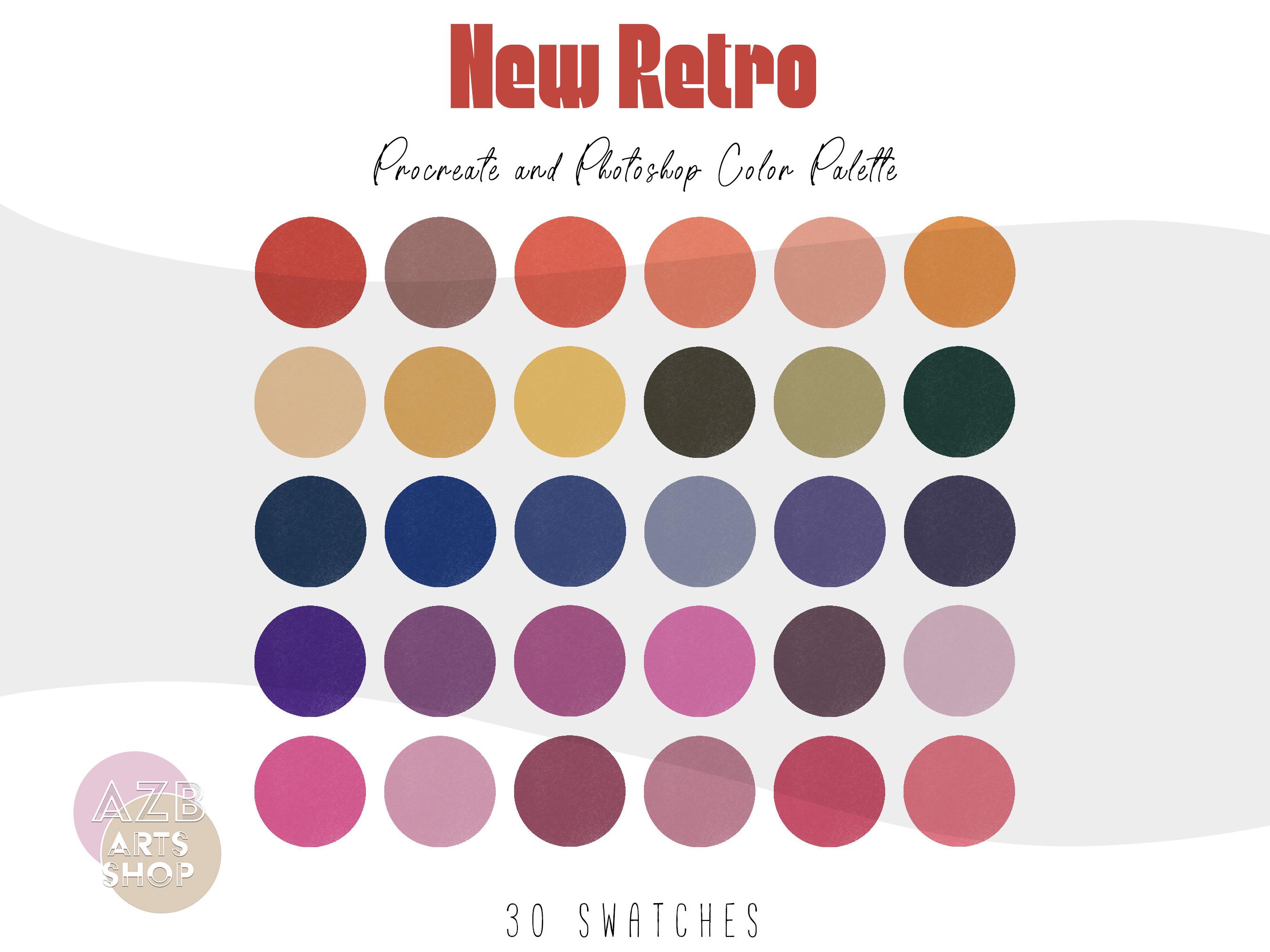 Lofi Chill Procreate & Adobe Color Palette Bundle | Procreate Swatches ...