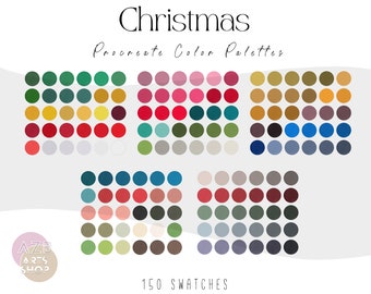 Christmas Procreate Color Palette Bundle | Color Palette for Procreate | Procreate Swatches | iPad Art | iPad Procreate | Digital Download
