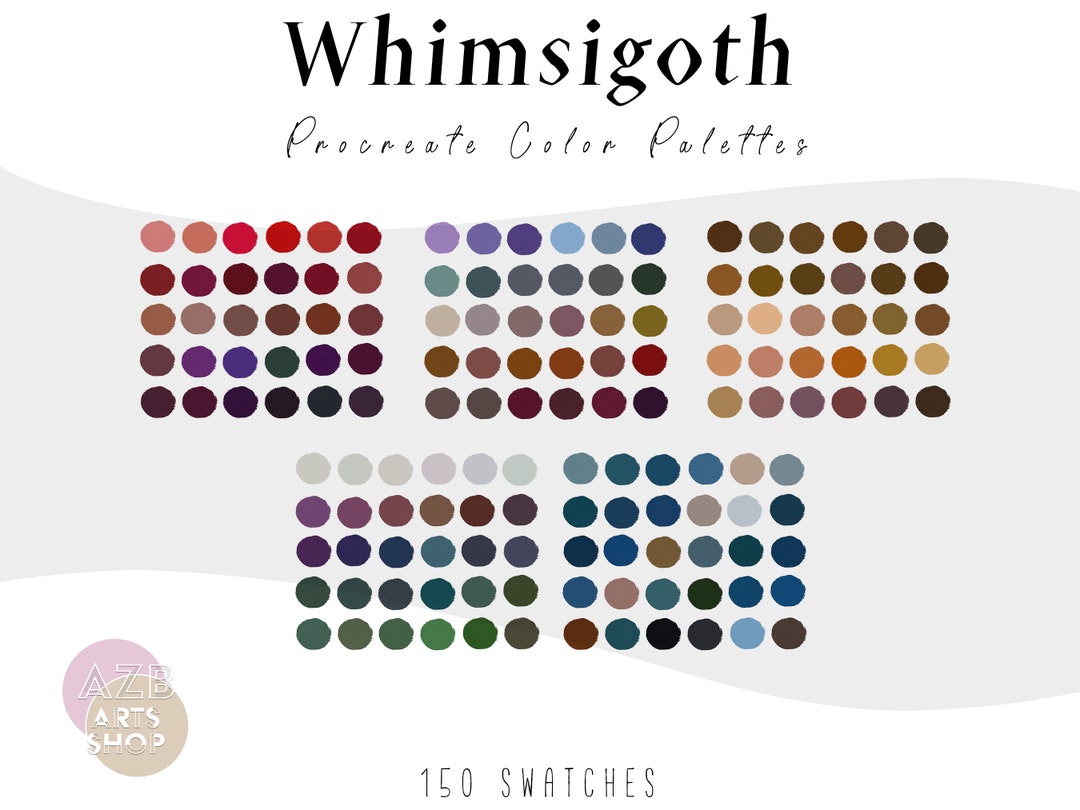 Whimsigoth Procreate Color Palette Bundle Color Palette for Etsy