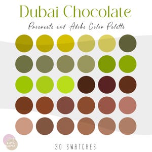 Dubai Chocolate Procreate & Adobe Color Palette | Procreate Swatches | Adobe .ase Files | iPad Art Procreate | Hex Codes | Digital Download