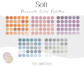 Soft Cozy Procreate Color Palette Bundle | Color Palette for Procreate | Procreate Swatches | iPad Art | iPad Procreate | Digital Download
