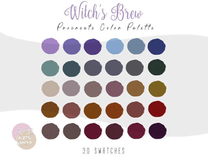 Whimsigoth Procreate Color Palette Bundle Color Palette for Etsy