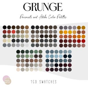 Grunge 90s Procreate & Photoshop Color Palette Bundle | Procreate Swatches + Adobe .ase Files | iPad Art | iPad Procreate | Digital Download