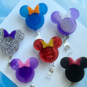 Custom Badge Reel, Mouse shape, retractable, FREE Shipping
