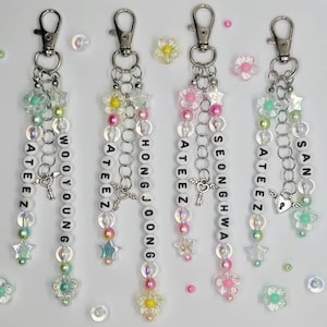 Ateez Keychains | Ateez Bias Charm | K-pop Keychain, Ateez Accessory, Phone Charm, K-pop Gift