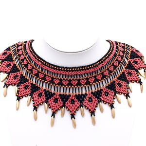 Hearts and Diamonds Netted Collar PDF Tutorial