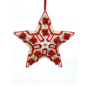 3D Seed Beaded Montee Star PDF Tutorial - Including basic star instructions