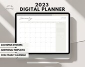 Minimalist 2023 Digital Planner, GoodNotes Planner, Notability Planner, iPad Planner, Weekly & Daily Planner, Digital Notebook with tabs