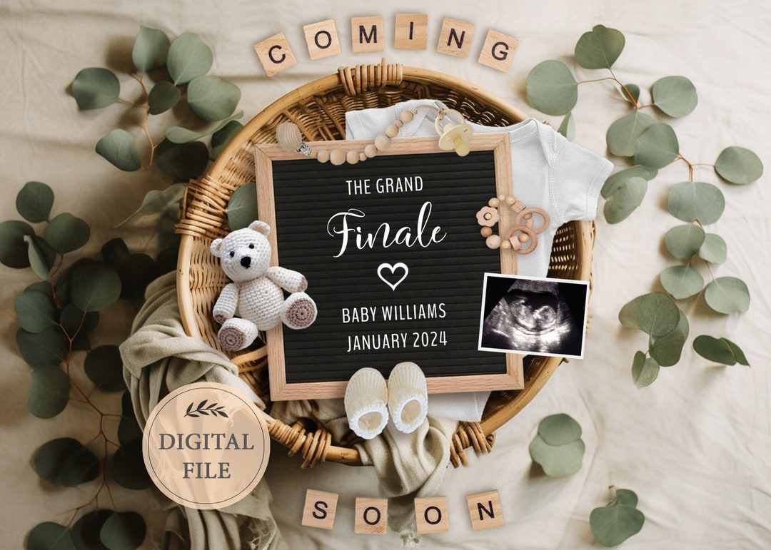 Last Baby Digital Pregnancy Announcement for Social Media, Grand Finale