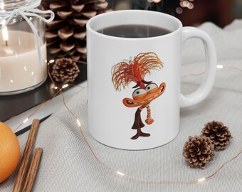 abstract art coffee mugs Westminster Sunset Latte Mug - Turner-Inspired Handpainted Art main image 1