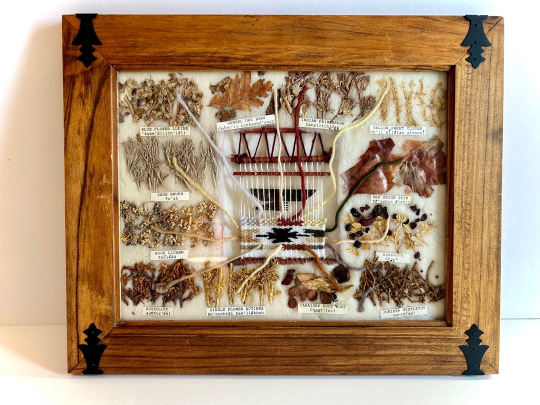 Navajo Dye Chart Framed Etsy