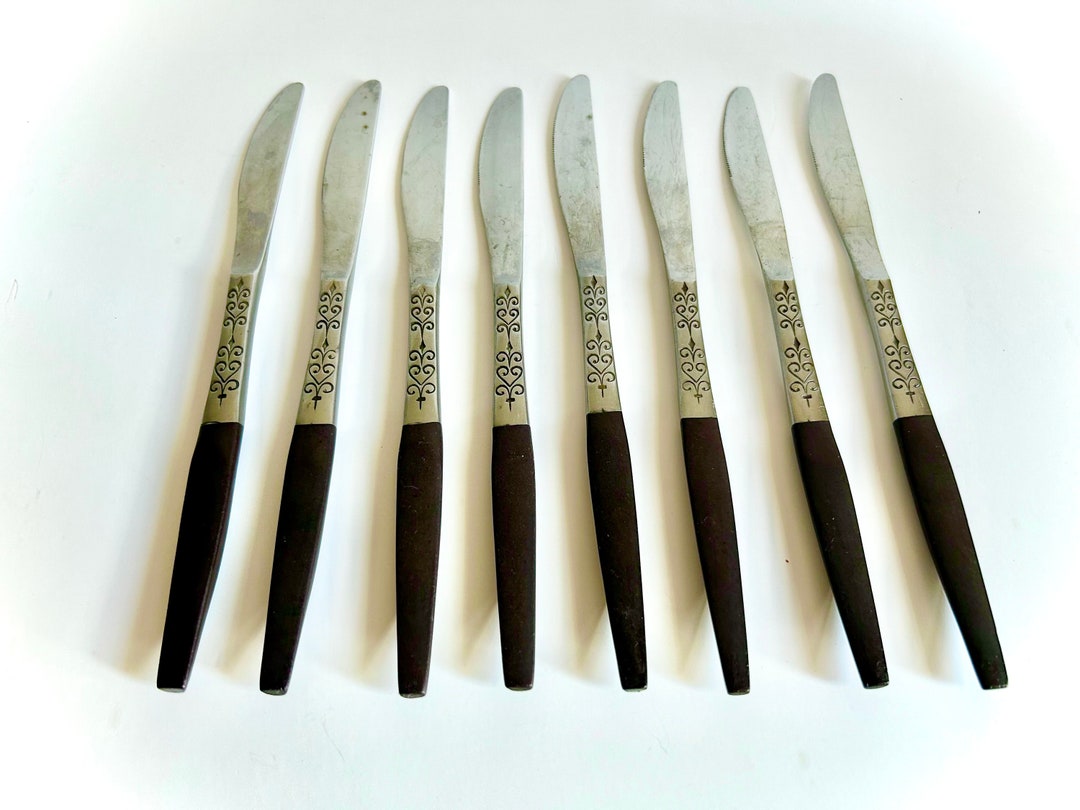 Interpur Japan Stainless Steel Cutlery 8 Dinner Knives Etsy