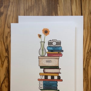 Fotografie Buchliebhaber, Grußkarten, Kunstkarten, Karten für alle Gelegenheiten, Buchclub, Kamera-Thema