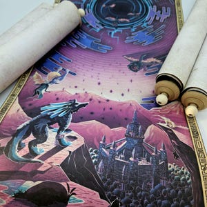 Twilight Princess Zelda scroll poster print
