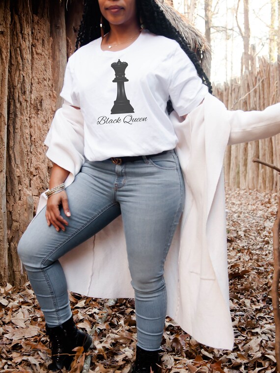 Black Queen shirt, Chess, Black Girl Magic, Strong Woman, Black Girls Rock, Women&#39;s Empowerment, Gifts for Black Women, Black girl shirt