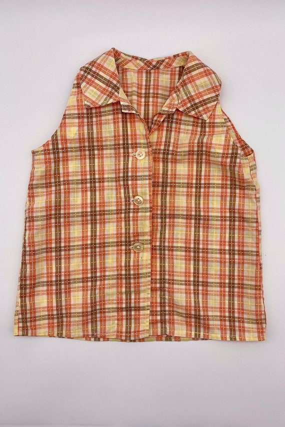 Vintage Hand Sewn 1950s Kids Shirt