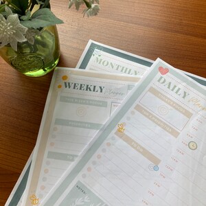 Daily, Weekly, Monthly printable planner