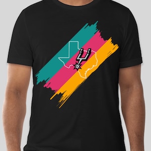 San Antonio Spurs Vintage Colors Design