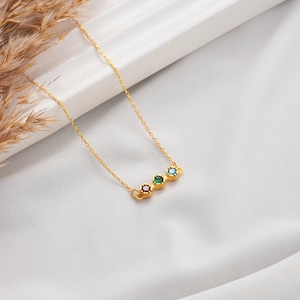 Silver Birthstone Pendant Necklace: Personalized Jewelry Gift