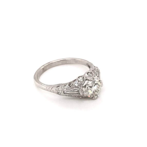 1.01 Carat Mid Century Diamond Ring - image 4