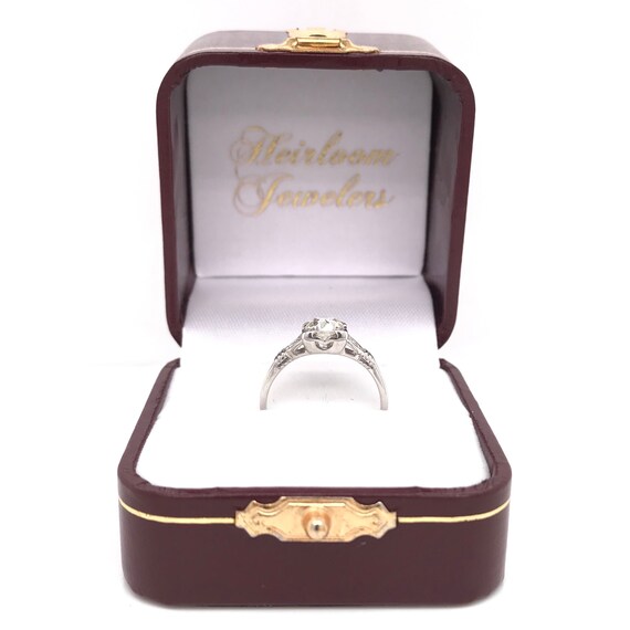 Art Deco 0.75 Carat Diamond Solitaire Style Ring - image 9