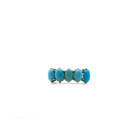 Antique Victorian Turquoise Ring - image 4