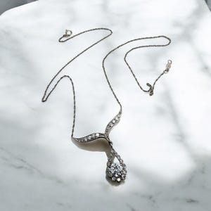 Vintage 1 Carat Diamond Necklace
